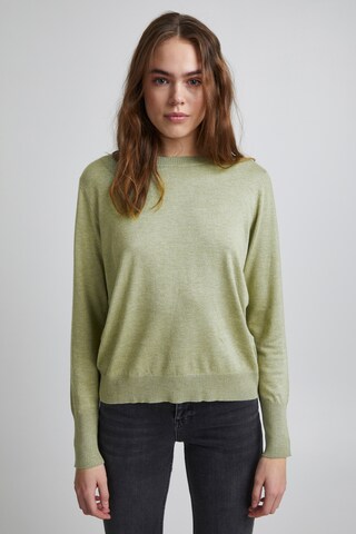 PULZ Jeans Sweater 'SARA' in Green: front