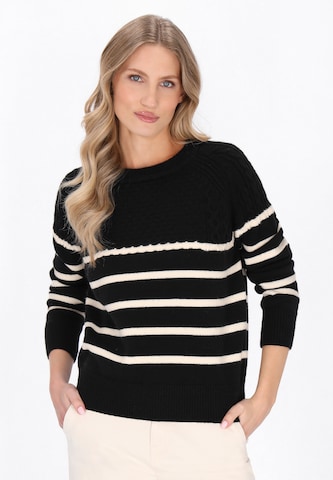 Pull-over DreiMaster Maritim en noir : devant