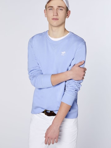 Polo Sylt Sweatshirt in Blue: front