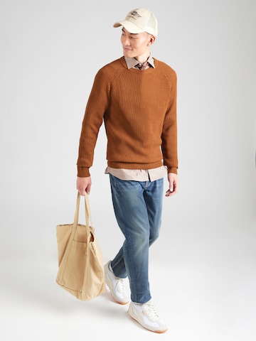 JACK & JONES - Jersey en marrón