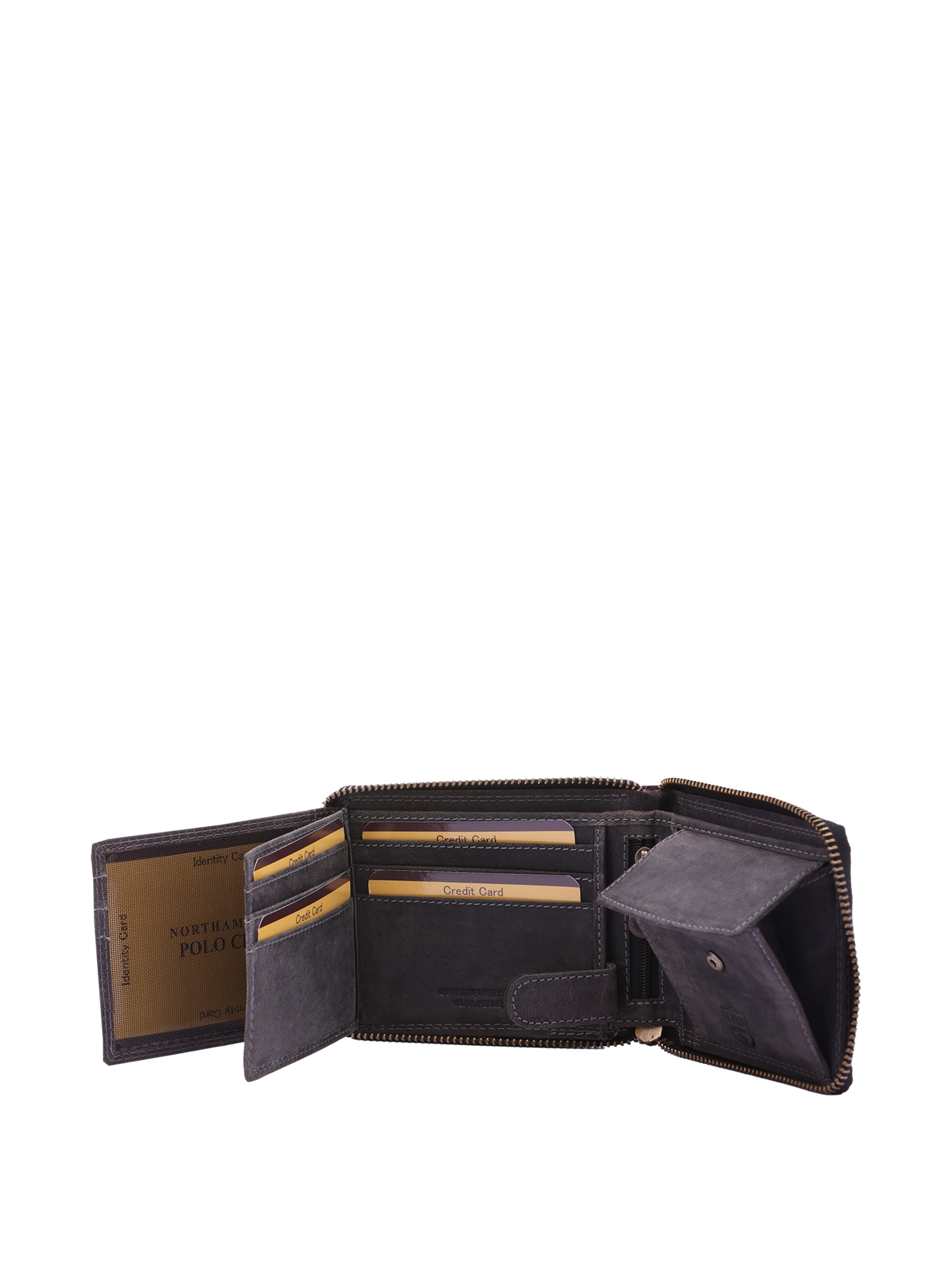 Portamonete di Northampton Polo Club in nero