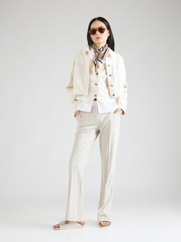 FIVEUNITS Flared Pantalon 'Clara' in Beige