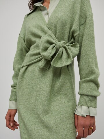 EDITED Knitted dress 'Lena' in Green