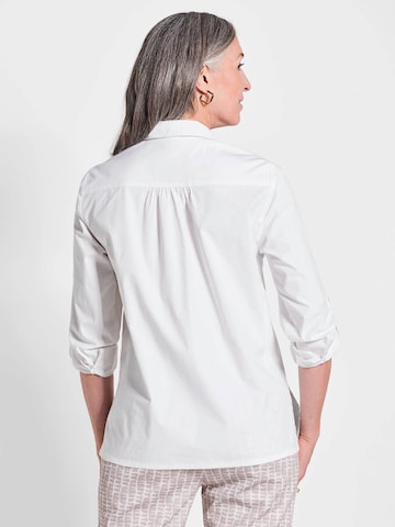 Goldner Bluse in Weiß