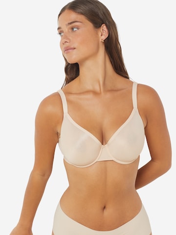 ETAM T-Shirt BH 'Pure Mesh Plus' in Beige