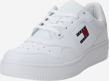 Tommy Jeans Platform trainers 'Essential Retro' in White: front