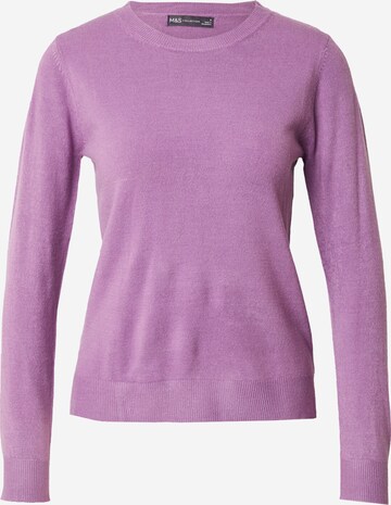 Marks & Spencer Sweater in Purple: front