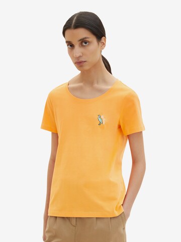 TOM TAILOR T-Shirt in Orange: predná strana