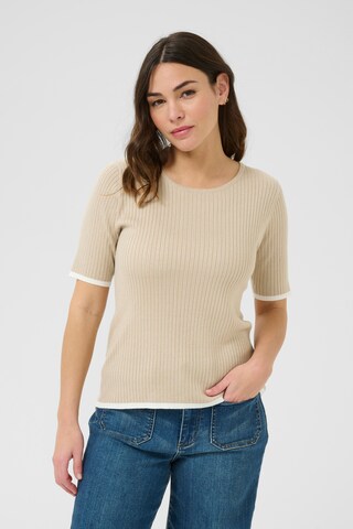 Kaffe - Jersey 'Lizza' en beige: frente