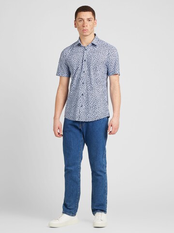 BOSS Regular fit Button Up Shirt 'ROAN' in Blue