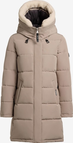 khujo Mantel 'Kelsi' in Grau: Vorderseite