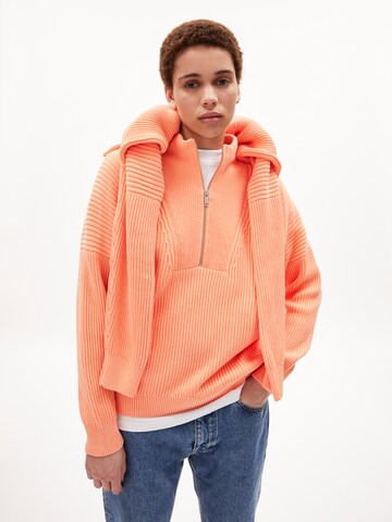 ARMEDANGELS Sweater 'RONYA' in Orange: front