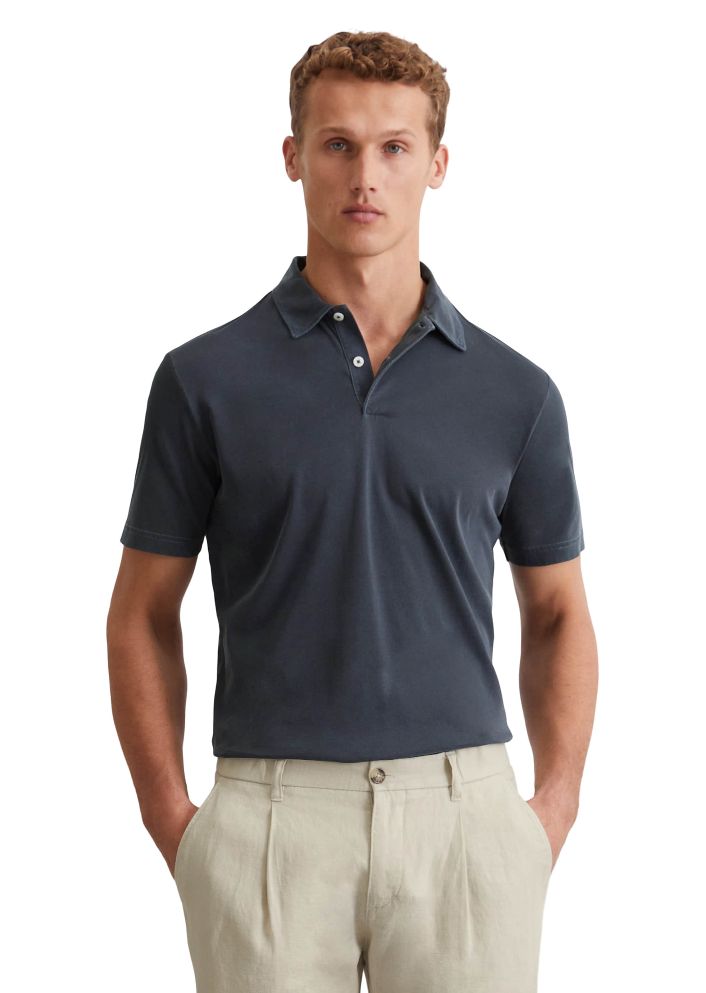 Marc O'Polo Shirt in Blauw: voorkant