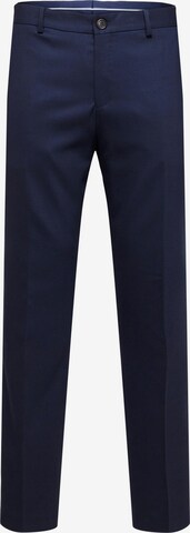 Coupe slim Pantalon à plis 'Neil' SELECTED HOMME en bleu : devant