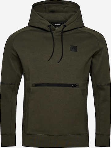 Sweat-shirt Superdry en vert : devant