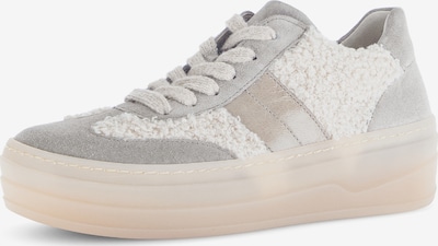 GABOR Sneaker in hellbeige / hellgrau / weiß, Produktansicht