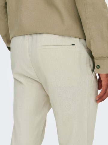 Only & Sons Tapered Pants 'ONSLinus' in Grey
