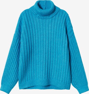 MANGO Пуловер 'Pitufo' в синьо: отпред