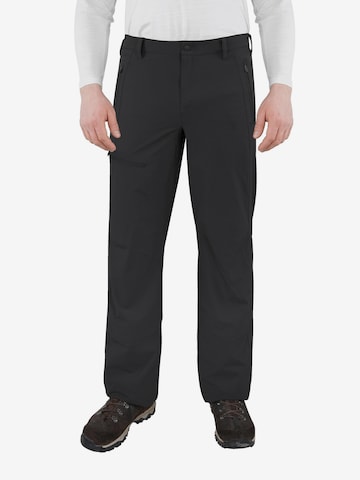 Regular Pantalon outdoor 'Basin' normani en noir : devant