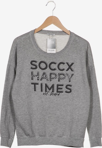 Soccx Sweatshirt & Zip-Up Hoodie in M in Grey: front