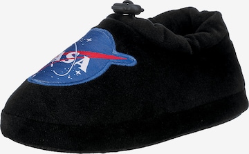 NASA Slippers in Black: front