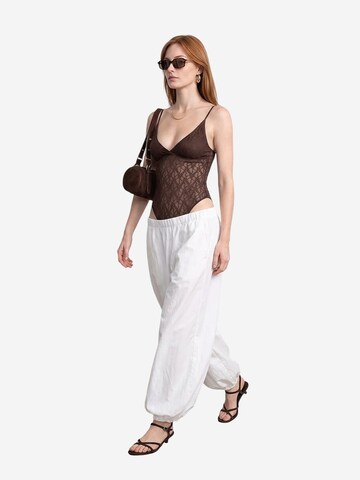 Dilvin Bodysuit 'Blusen' in Brown
