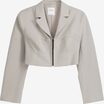 Bershka Blazer | siva barva: sprednja stran