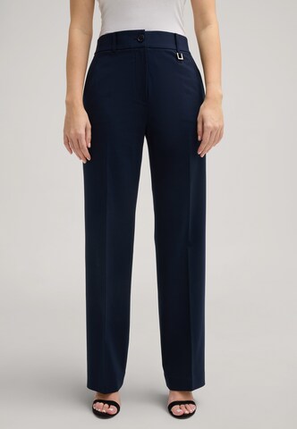 JOOP! Loose fit Trousers with creases in Blue: front