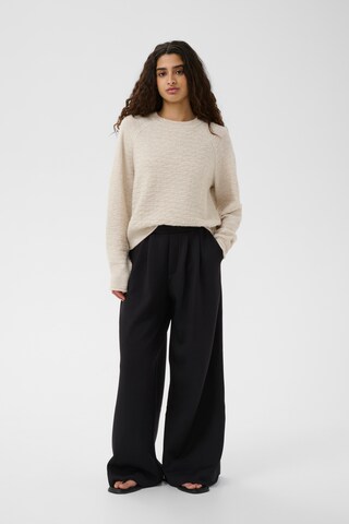 InWear Wide leg Pleat-front trousers 'SIMIIW VINCENTIW' in Black