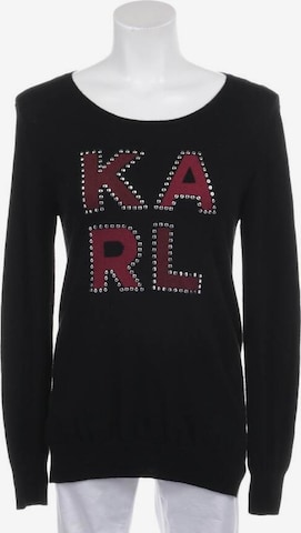 Karl Lagerfeld Pullover / Strickjacke M in Schwarz: predná strana