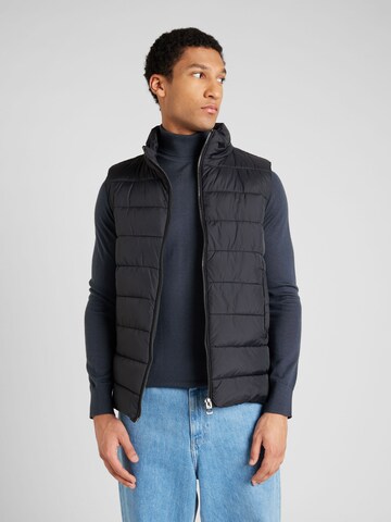 INDICODE JEANS Vest 'Gibbs', värv must: eest vaates