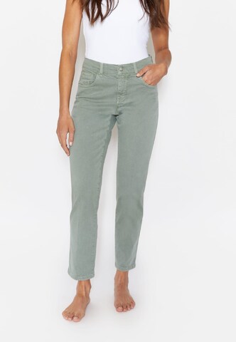 Angels Loosefit Jeans in Groen: voorkant