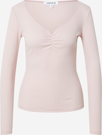 EDITED Shirt 'Carolina' (GOTS) in Pink: predná strana