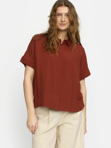 Camicia da donna 'Freedom' di Soft Rebels in marrone: frontale