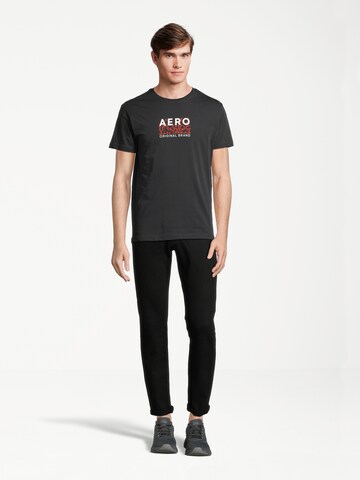 AÉROPOSTALE T-Shirt in Schwarz