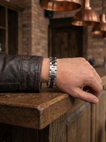 Holzwerk Armband 'MELLENSEE' in Zilver: voorkant
