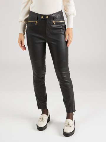 Lauren Ralph Lauren Regular Pants 'EDVIN' in Black: front