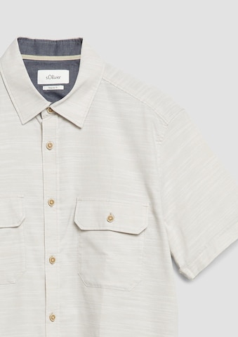 s.Oliver Regular Fit Hemd in Beige