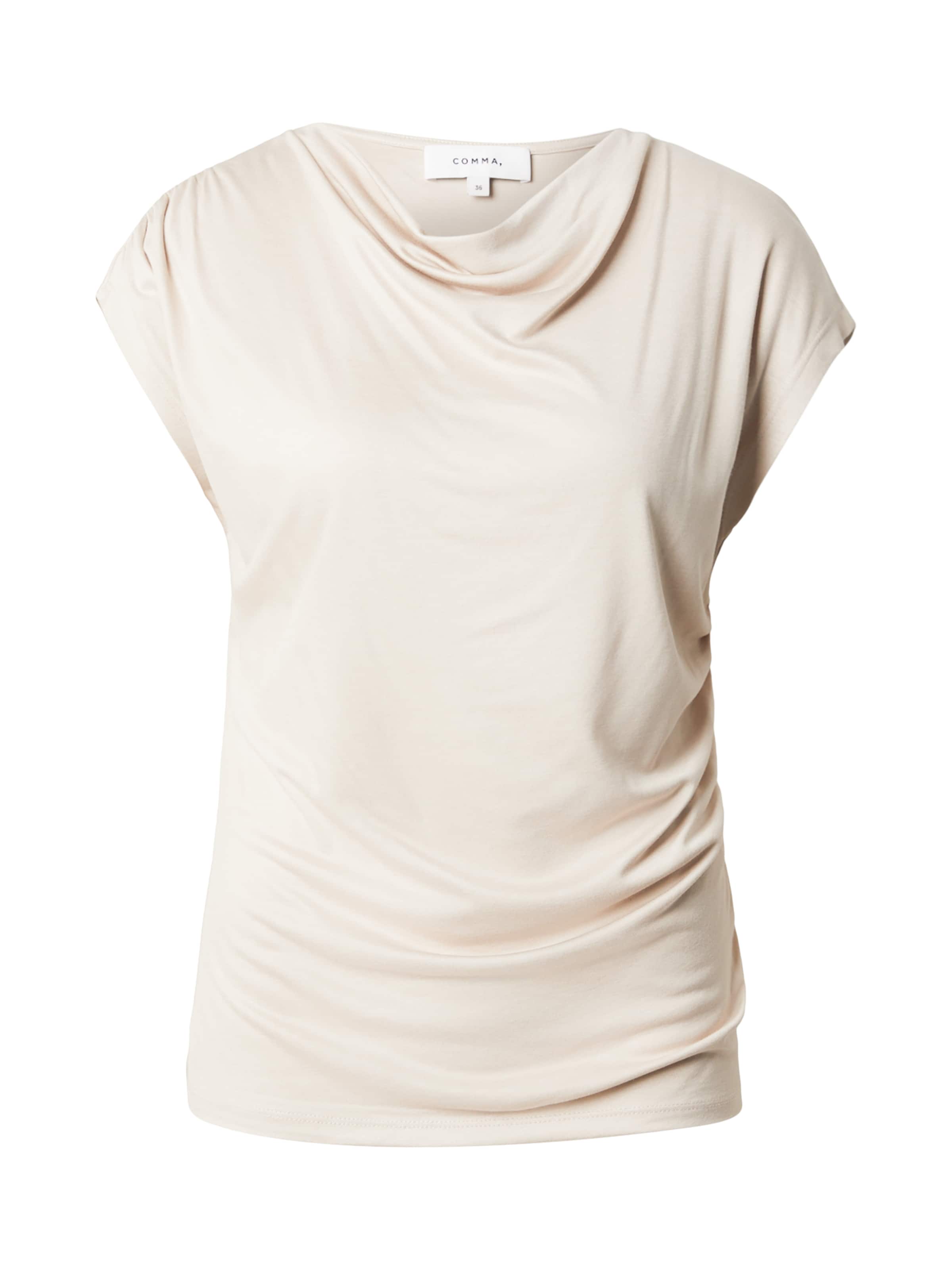 COMMA T-shirt i beige: framsida