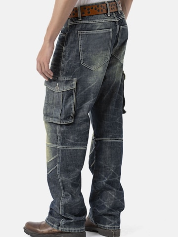 CIPO & BAXX Loosefit Jeanshose 'CD897', Over Size, Loose Fit, Dirty in Grün