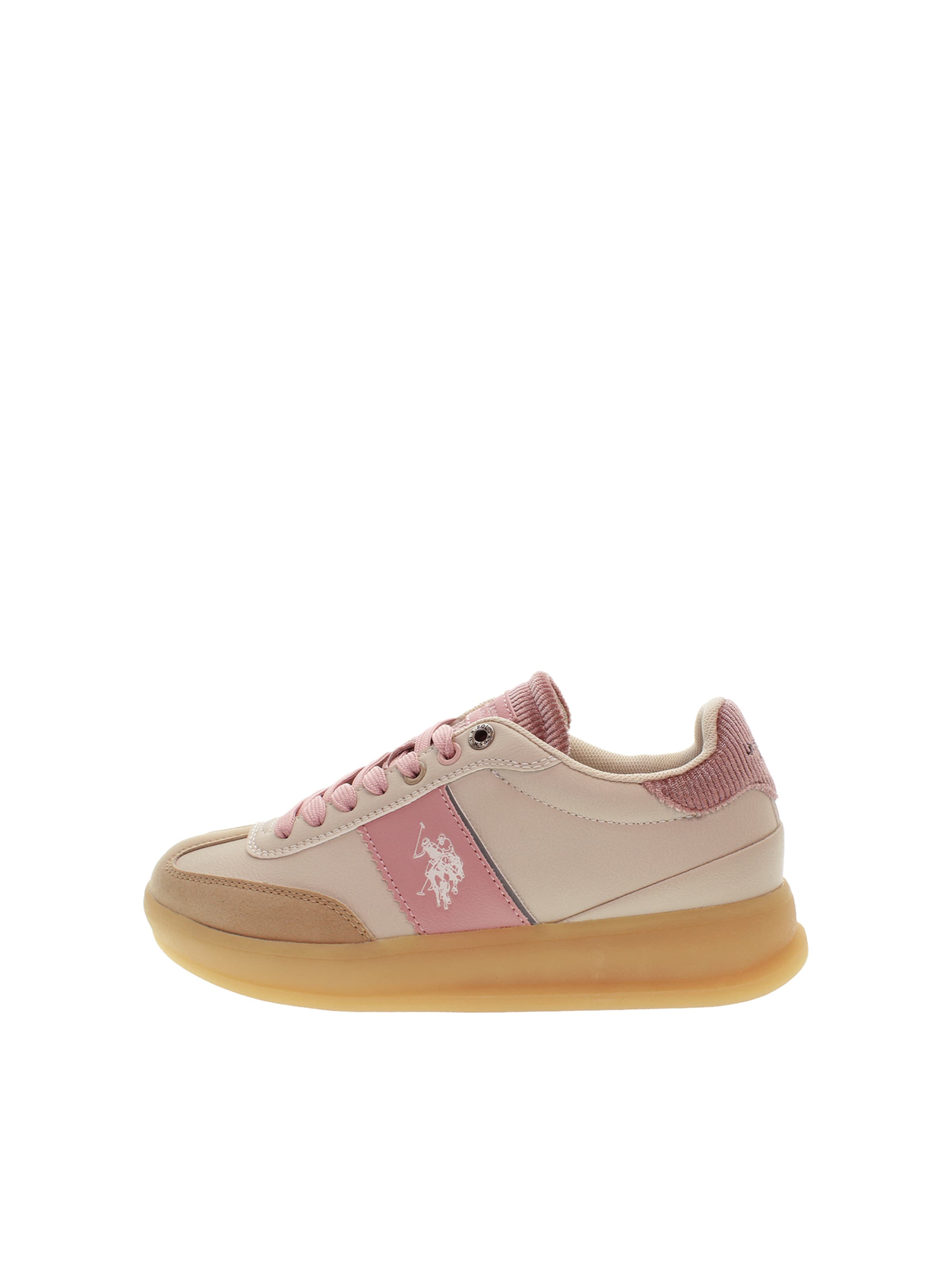 U.S. POLO ASSN. Sneaker 'Campy' in beige / rosa / weiß, Produktansicht