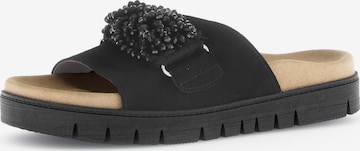 GABOR Pantolette in Schwarz: Vorderseite