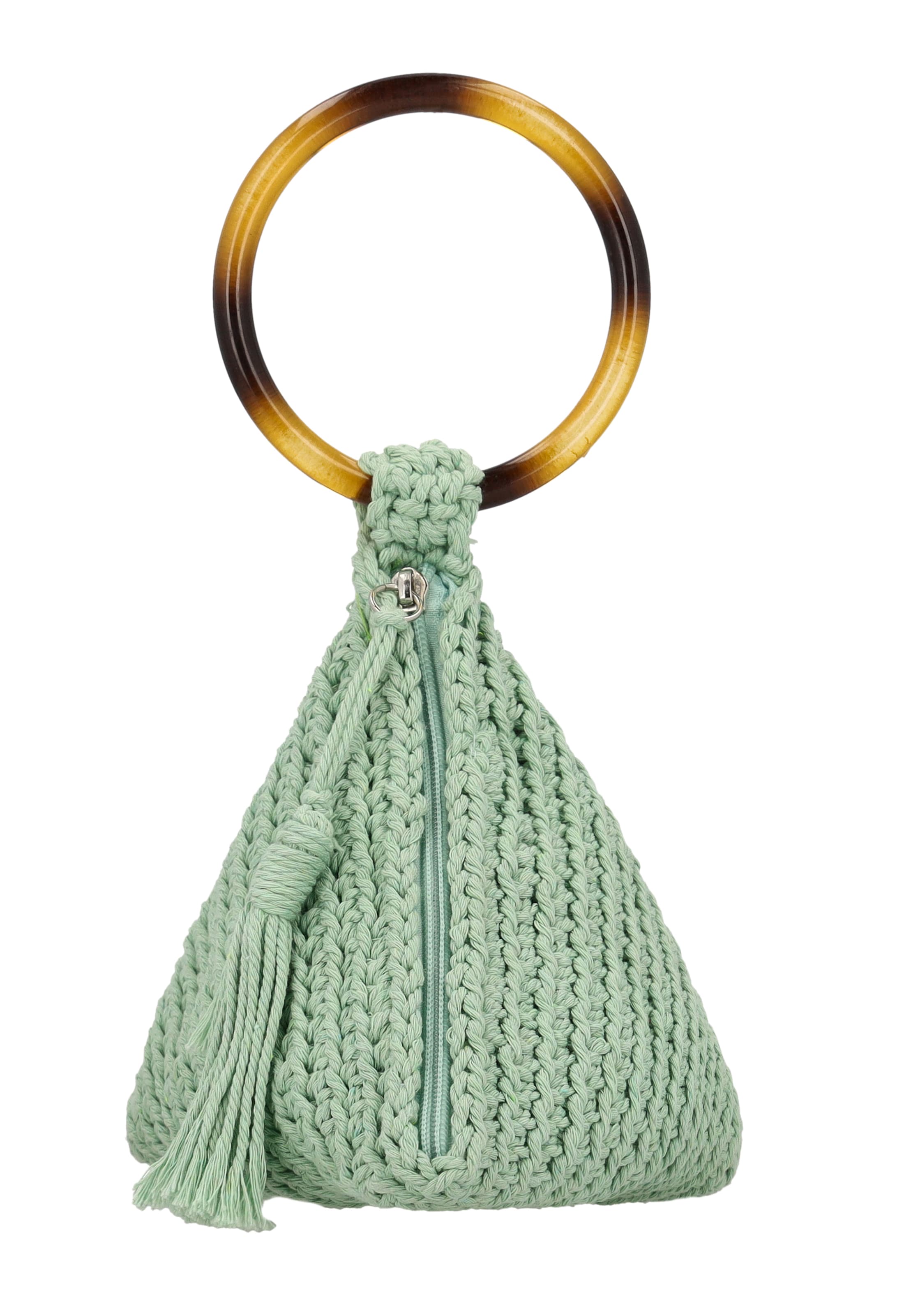 Pochette IZIA en vert : devant