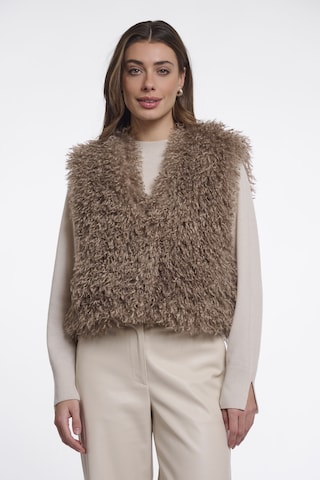 Gilet 'Sensy' RINO & PELLE en beige : devant