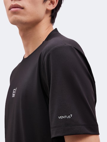 EA7 Emporio Armani Функционална тениска 'VENTUS7' в черно