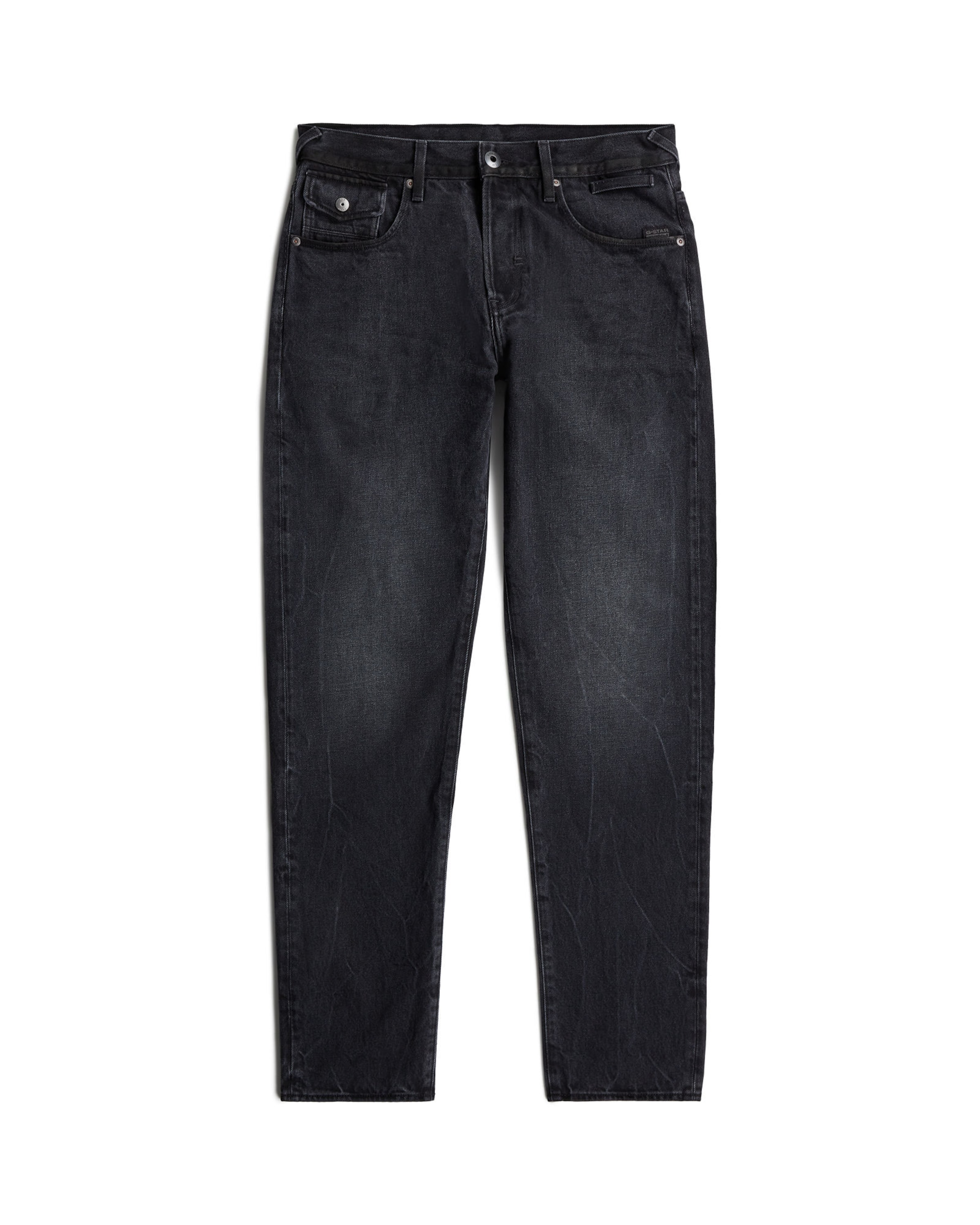 G-STAR Tapered Jeans 'Morry FWD' in Zwart: voorkant