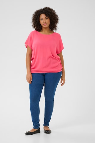 KAFFE CURVE Blouse in Pink