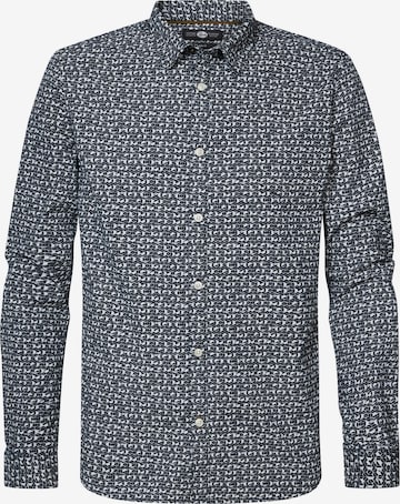 Petrol Industries Comfort fit Button Up Shirt in Blue: front