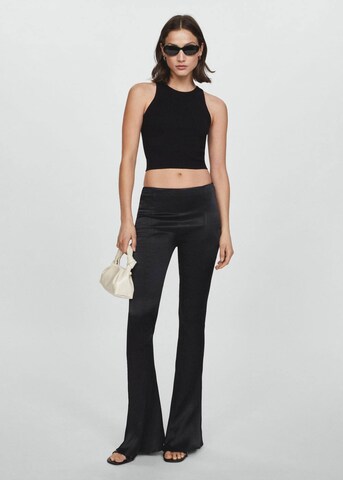 MANGO Flared Pants 'Clavel' in Black