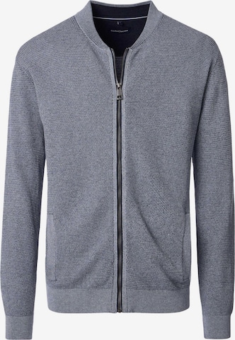 CASAMODA Strickjacke 'Basic' in Blau: Vorderseite